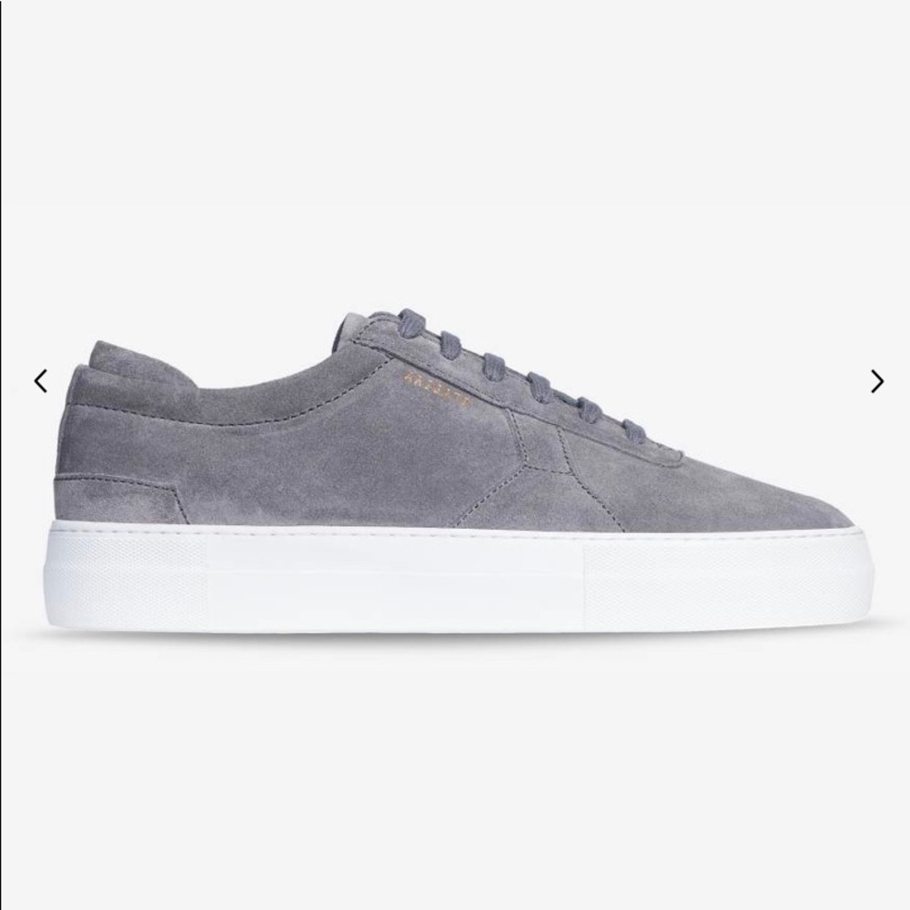 Axel Arigato platform shoes. Grey suede.